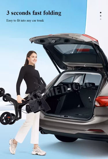 Hanqi Hq406L déambulateur pliable de haute qualité avec frein pour personne âgée