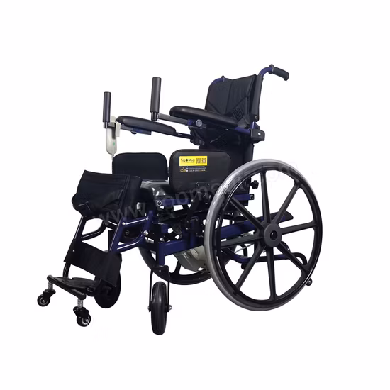 Fauteuil roulant électrique de levage à entraînement manuel pour personnes handicapées